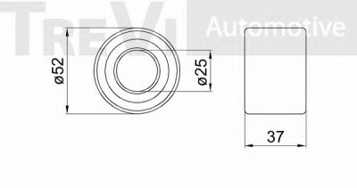 TREVI AUTOMOTIVE wb2076 -  Комплект подшипника ступицы колеса